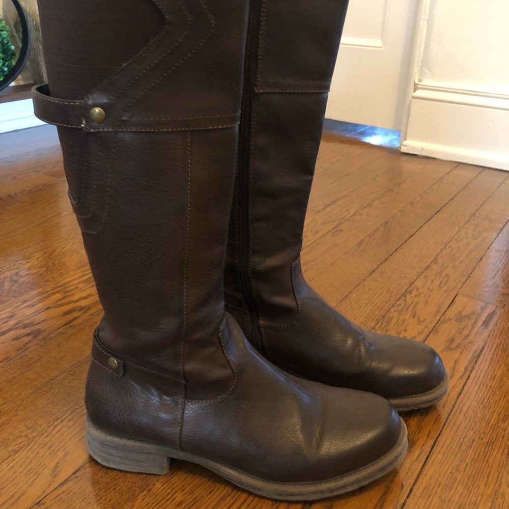 Brown Leather Boots